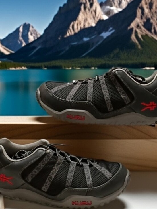 New KURU Chicane Black Mens 11.5M Orthopedic Hiking Shoes For Plantar Fascitis main image 5